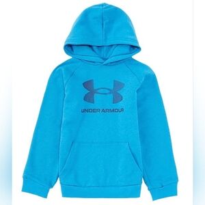 Under Armour Big Boys Logo Long Sleeve Rival Fleece Hoodie YXL